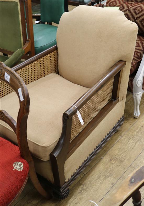 A bergere armchair